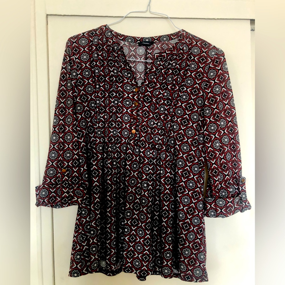 Cocomo Red Patterned Blouse